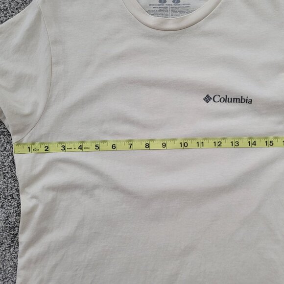 Ladies Columbia Cream Colored T-shirt Small - Picture 7 of 10
